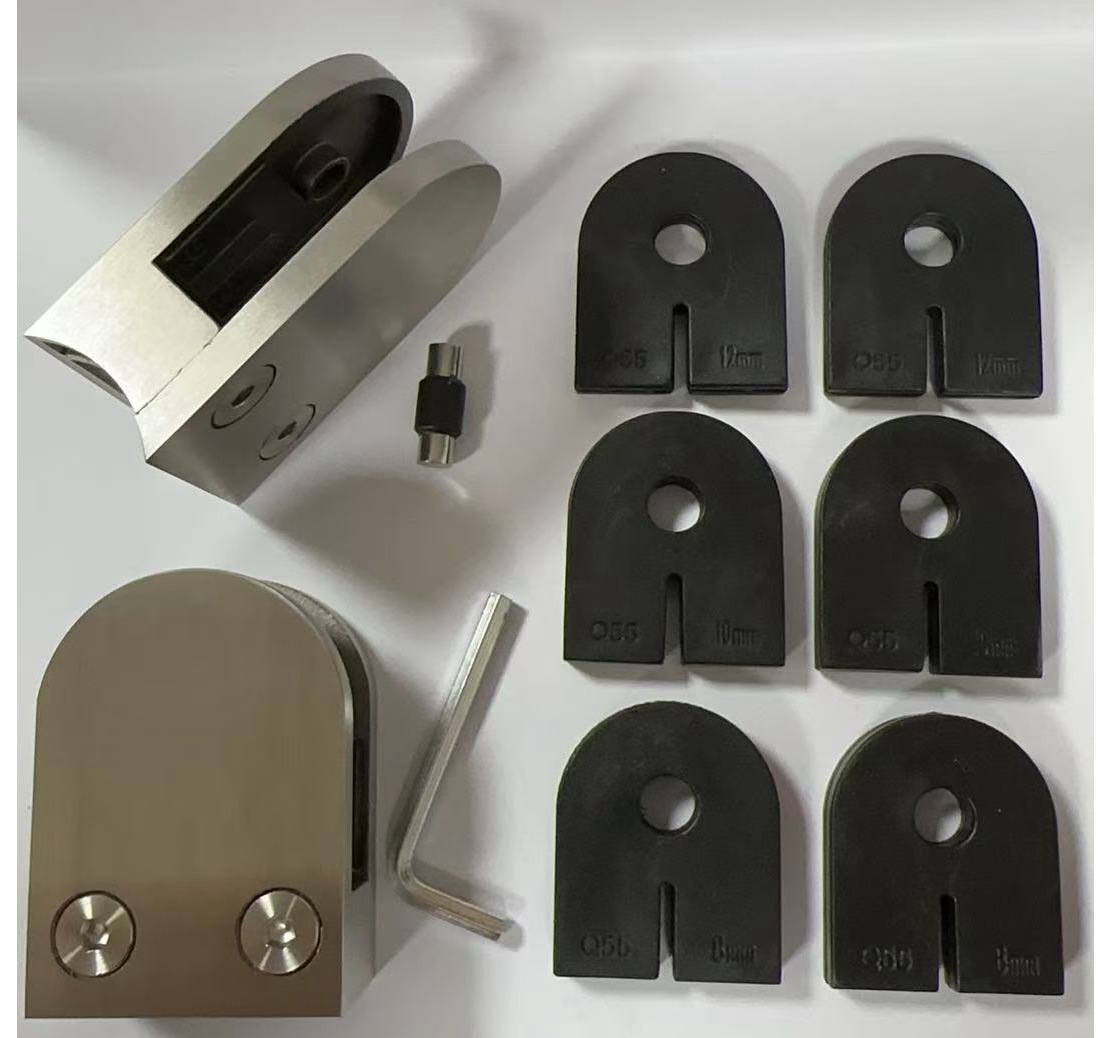 Soporte de vidrio de vidrio de acero inoxidable soporte de vidrio