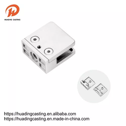 Cerrada de vidrio cuadrado de acero inoxidable para vidrio de 8-13.52 mm